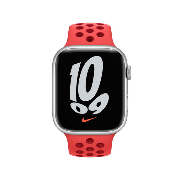 FixPremium - Szilikon Sportszíj - Apple Watch (42, 44, 45 és 49mm), piros
