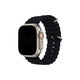 FixPremium - Szíj Ocean Loop - Apple Watch (42, 44, 45 és 49mm), fekete