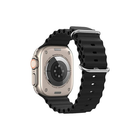 FixPremium - Szíj Ocean Loop - Apple Watch (38, 40 és 41mm), fekete