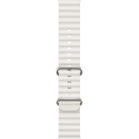 FixPremium - Szíj Ocean Loop - Apple Watch (42, 44, 45 és 49mm), fehér