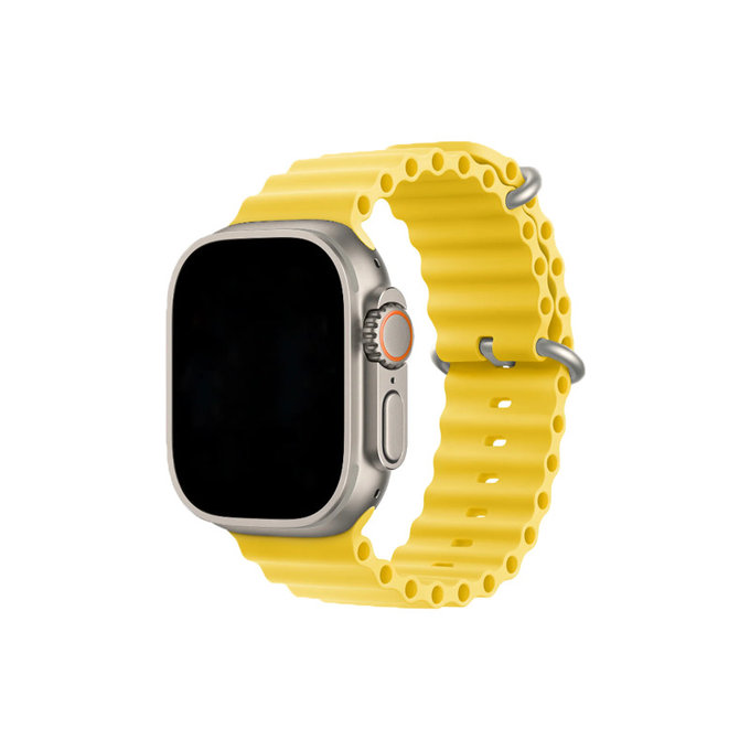 FixPremium - Szíj Ocean Loop - Apple Watch (42, 44, 45 és 49mm), sárga