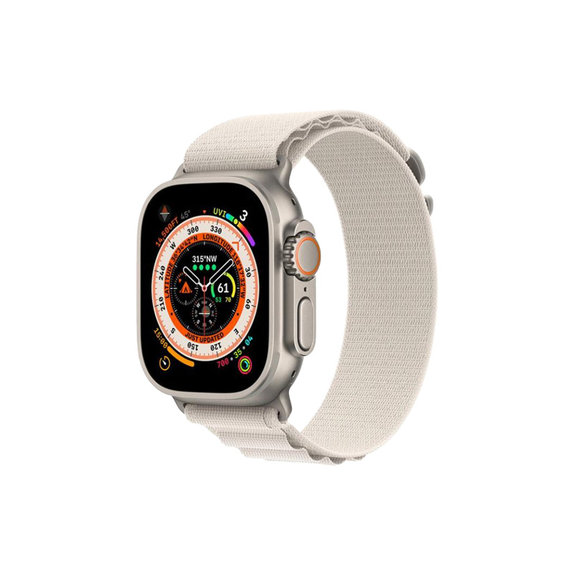 FixPremium - Szíj Alpine Loop - Apple Watch (42, 44, 45 és 49mm), starlight