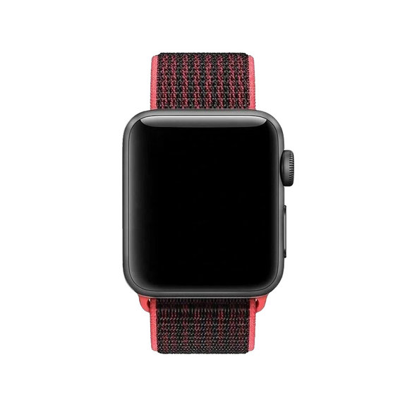 FixPremium - Nylon Szíj - Apple Watch (42, 44, 45 és 49mm), piros