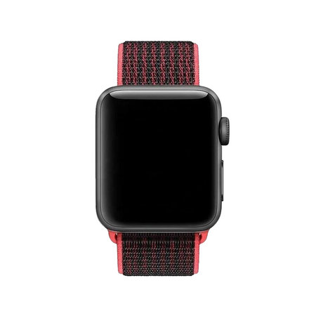 FixPremium - Nylon Szíj - Apple Watch (38, 40 és 41mm), piros