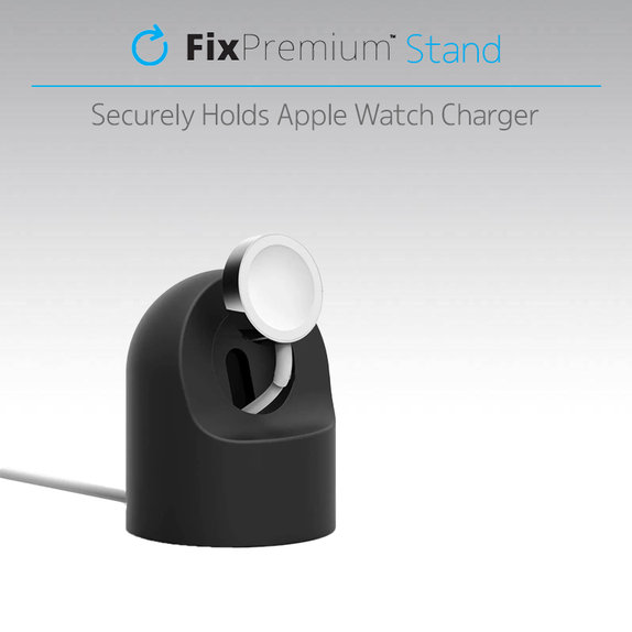 FixPremium - Szilikon Stojan - Apple Watch, fekete