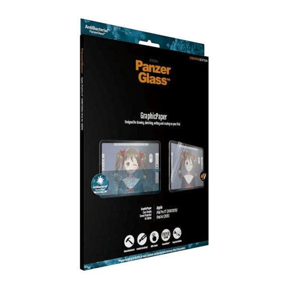 GraphicPaper Case védőfólia iPad (7th Gen 2019) készülékhez, átlátszó, PanzerGlass