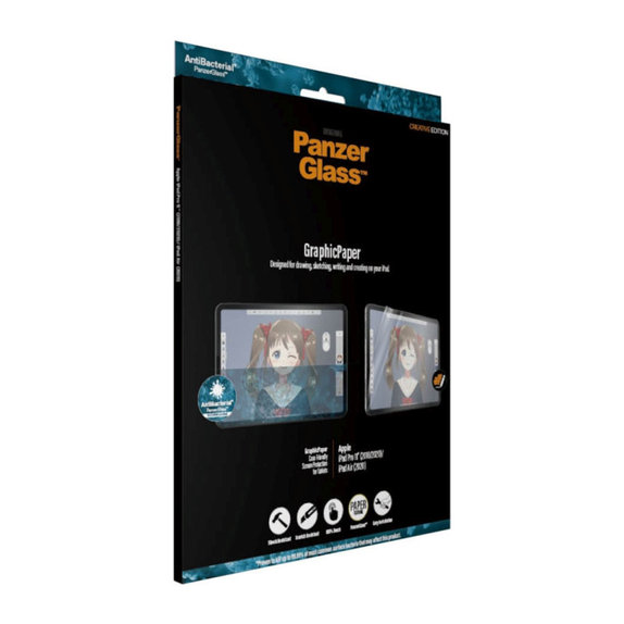 GraphicPaper Case Friendly AB védőfólia iPad Pro 11''/Air 10,9'' készülékhez, Átlátszó, PanzerGlass