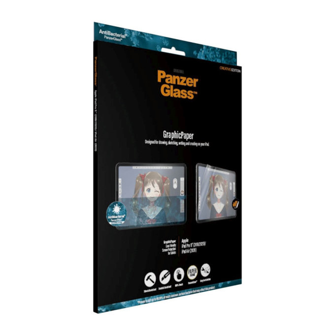GraphicPaper Case Friendly AB védőfólia iPad Pro 11''/Air 10,9'' készülékhez, Átlátszó, PanzerGlass
