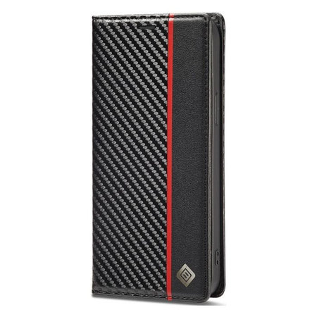 FixPremium - Tok Carbon Wallet - Samsung Galaxy S22 Plus, fekete
