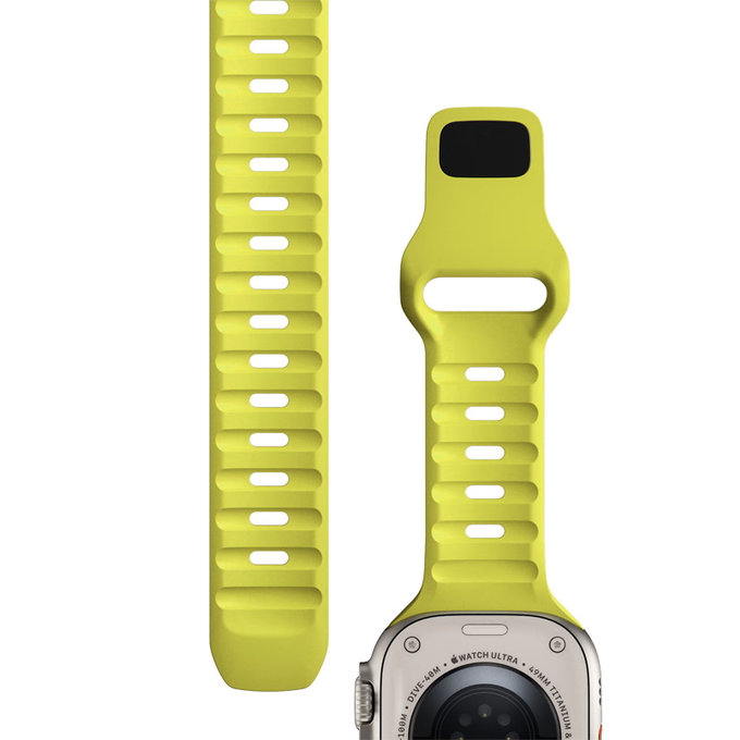 FixPremium - Szíj Sport Silicone - Apple Watch (38, 40 és 41mm), tartrazine