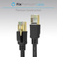 FixPremium - Hálózati kábel - RJ45 / RJ45 (1m), fekete