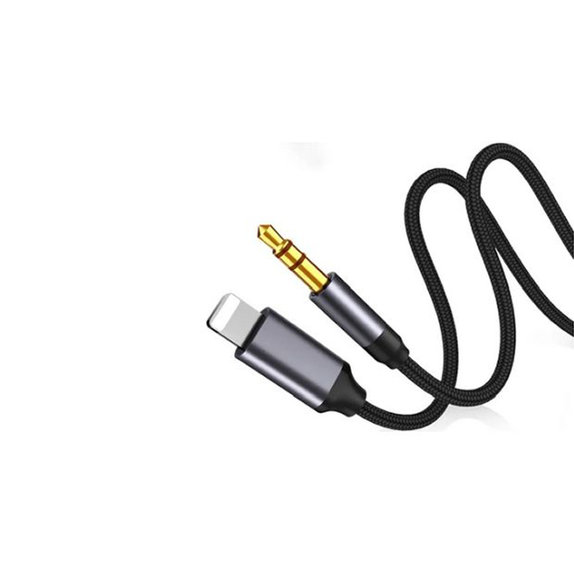 FixPremium - Lightning / Jack 3.5mm Kábel (1m), fekete