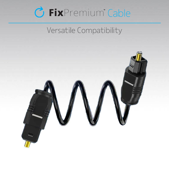 FixPremium - Audio Optikai kábel (1m), fekete