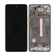 Samsung Galaxy A53 A536B - LCD Kijelző + Érintőüveg + Keret (Awesome Black) OLED