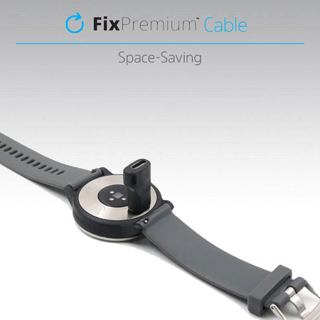 FixPremium - Micro-USB és Garmin csatlakozó reduktor órá-hoz, Fekete