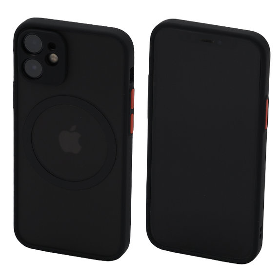 FixPremium - Tok Matte a MagSafe-el - iPhone 12 mini, fekete