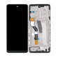 Motorola Moto G51 XT2171 - LCD Kijelző + Érintőüveg + Keret (Black) TFT
