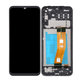 Samsung Galaxy A14 A145R - LCD Kijelző + Érintőüveg + Keret (Black) TFT