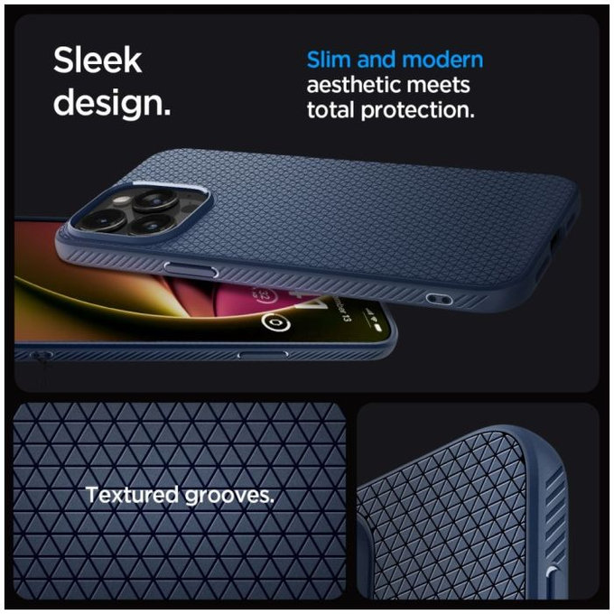 Spigen - Tok Liquid Air - iPhone 15 Pro Max, navy blue