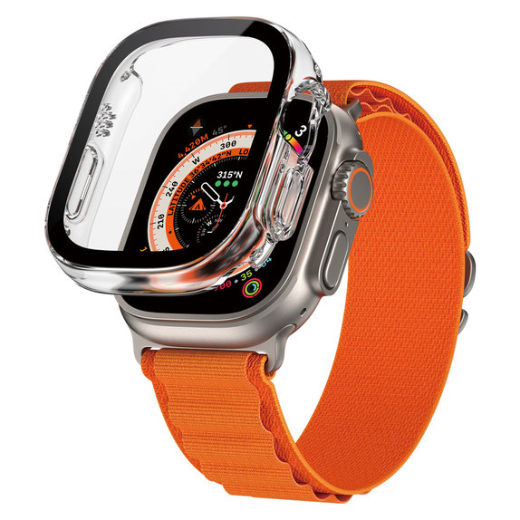 Edzett üveg Full Body D3O Apple Watch Ultra/Ultra 2 készülékhez, Átlátszó, PanzerGlass