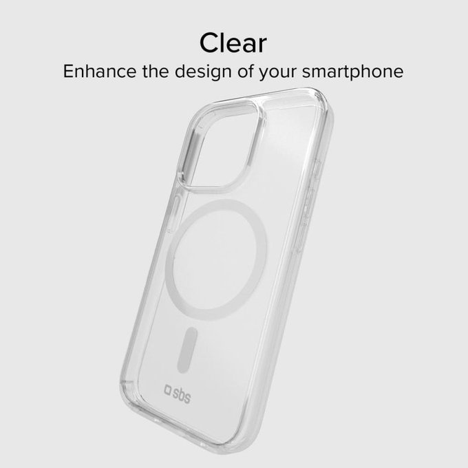 SBS - Tok Light Mag, MagSafe,  iPhone 15 Pro Max, átlátszó