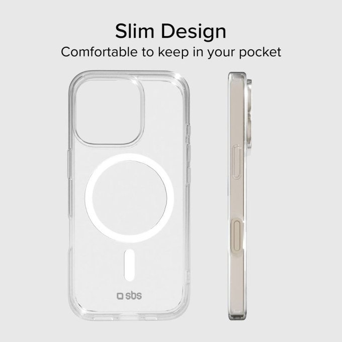 SBS - Tok Light Mag, MagSafe,  iPhone 15 Pro Max, átlátszó