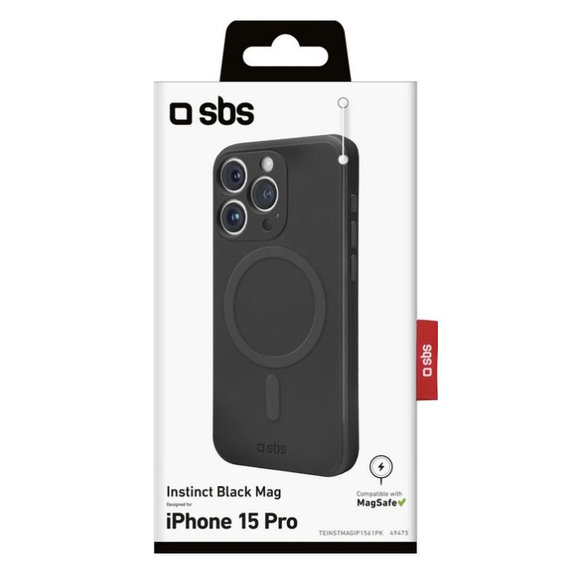 SBS - Tok Instinct MagSafe-el - iPhone 15 Pro, fekete