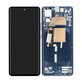 Motorola Edge 30 Fusion - LCD Kijelző + Érintőüveg + Keret (Neptune Blue) - 5D68C21190 Genuine Service Pack