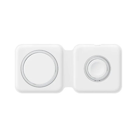 FixPremium - MagSafe Duo - iPhone és Apple Watch, fehér
