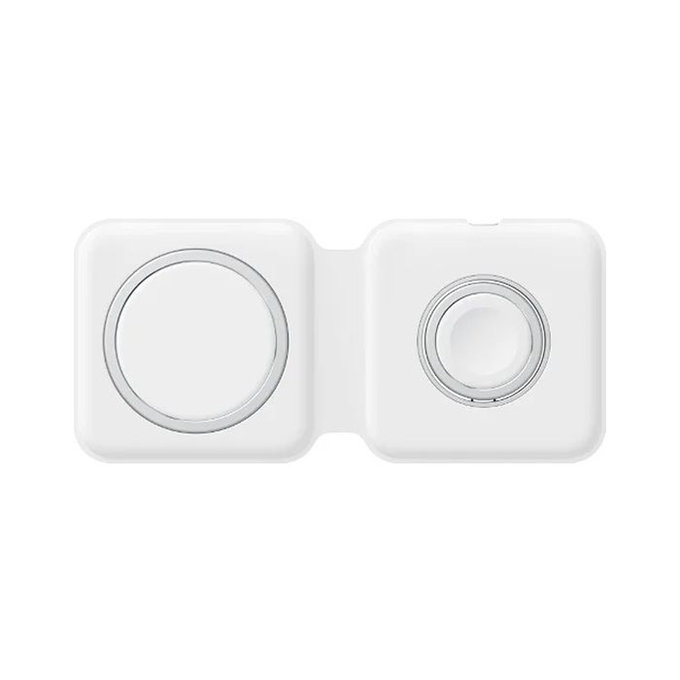 FixPremium - MagSafe Duo - iPhone és Apple Watch, fehér