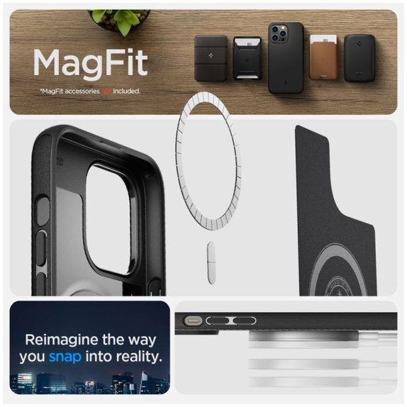 Spigen - Tok Mag Armor á MagSafe-el - iPhone 14 Pro, Matte Black