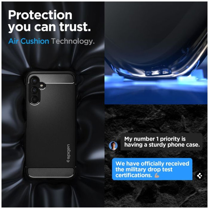 Spigen - Tok Rugged Armor - Samsung Galaxy A14 4G, matte black