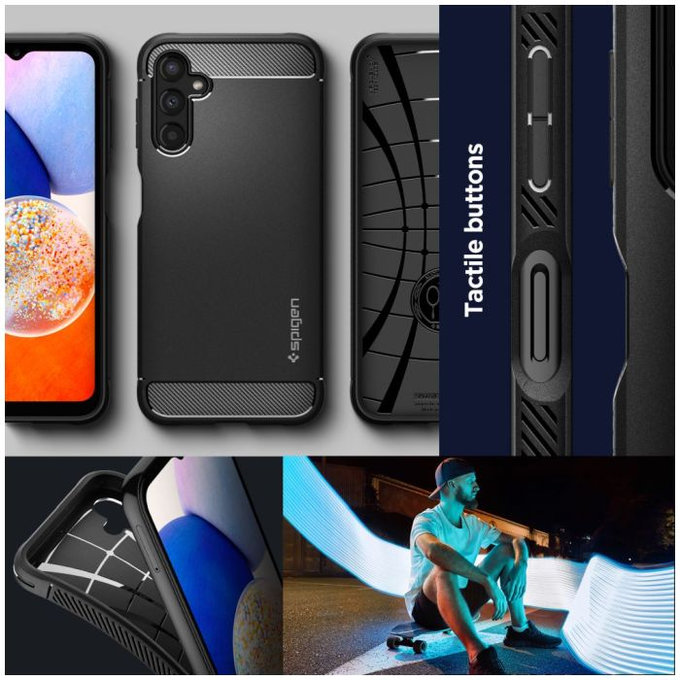 Spigen - Tok Rugged Armor - Samsung Galaxy A14 4G, matte black