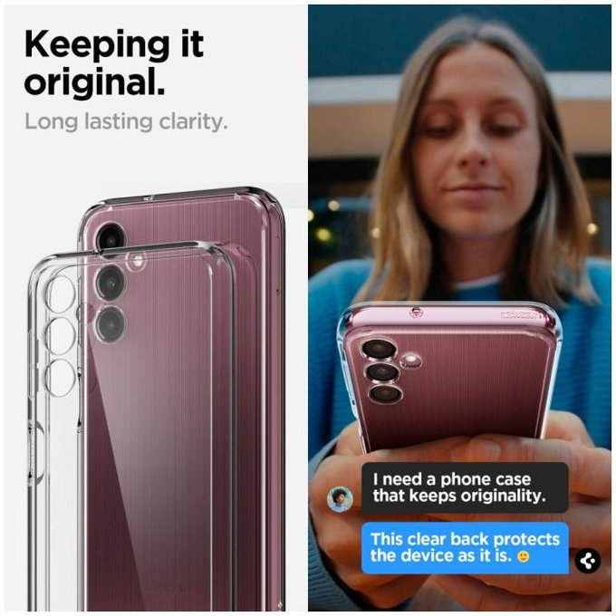 Spigen - Tok Liquid Air - Samsung Galaxy A14 5G, crystal clear