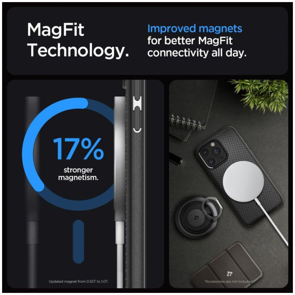 Spigen - Tok Mag Armor á MagSafe-el - iPhone 15 Pro Max, Matte Black