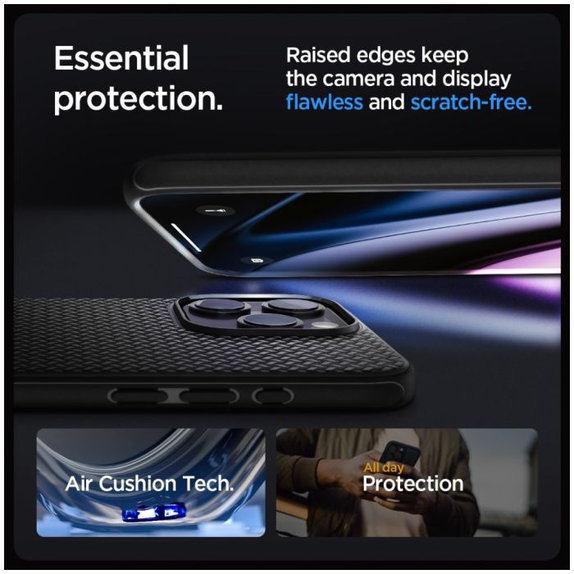 Spigen - Tok Mag Armor á MagSafe-el - iPhone 15 Pro Max, Matte Black