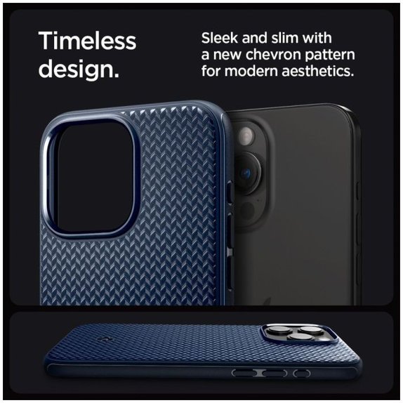 Spigen - Tok Mag Armor á MagSafe-el - iPhone 15 Pro Max, Navy Blue