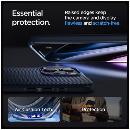 Spigen - Tok Mag Armor á MagSafe-el - iPhone 15 Pro Max, Navy Blue