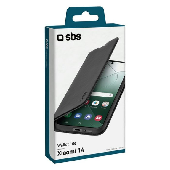 SBS - Tok Book Wallet Lite - Xiaomi 14, fekete