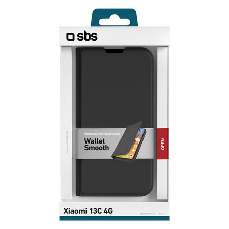 SBS - Tok Book Wallet Lite - Xiaomi Redmi 13C, fekete
