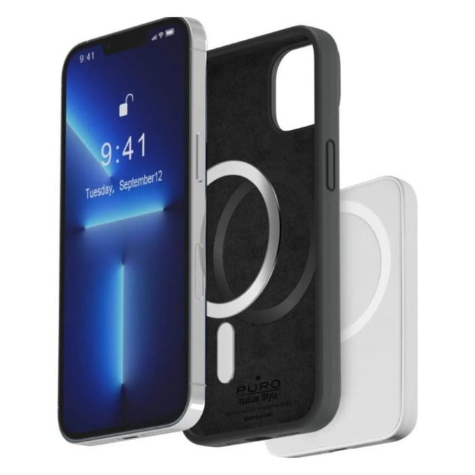 PURO - Tok ICON MAG MagSafe - iPhone 14 Pro, fekete