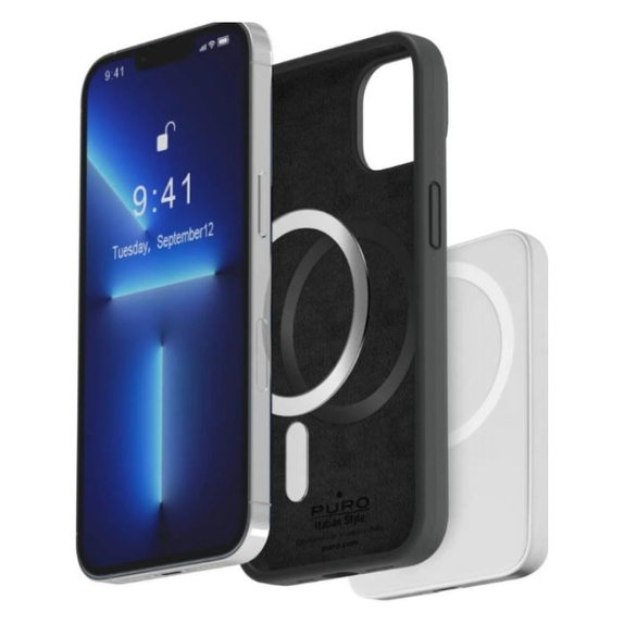 PURO - Tok ICON MAG MagSafe - iPhone 14 Pro Max, fekete