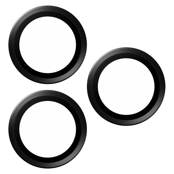 Kameralencse-védő Hoops iPhone 15 Pro/15 Pro Max készülékhez, Black Titanium, PanzerGlass