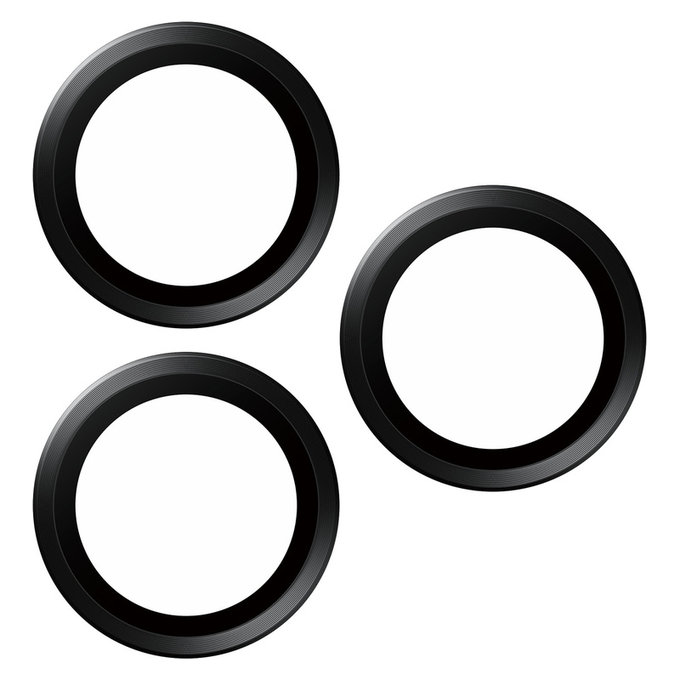 Kameralencse-védő Hoops iPhone 15 Pro/15 Pro Max készülékhez, Black Titanium, PanzerGlass