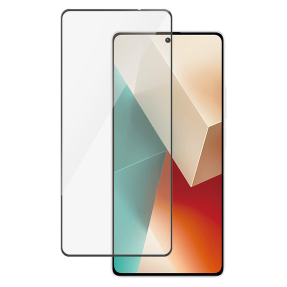 Edzett üveg UWF Xiaomi Redmi Note 13 készülékhez, Fekete, PanzerGlass