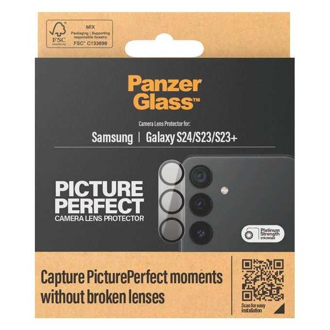 PanzerGlass - Kameralencse Védőburkolat PicturePerfect - Samsung Galaxy S23, 23+ és 24, fekete