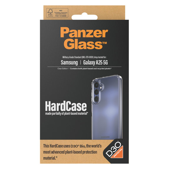 Tok HardCase D3O Samsung Galaxy A25 5G készülékhez, Átlátszó, PanzerGlass