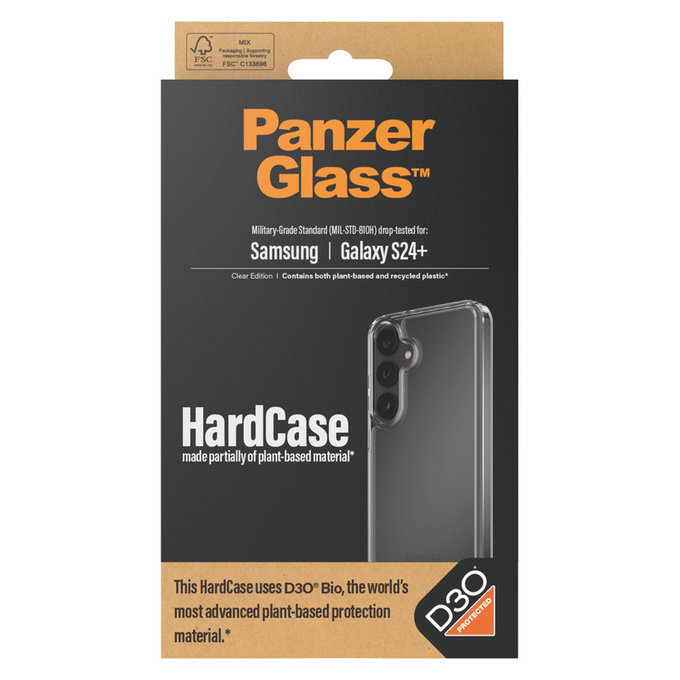 Tok HardCase D3O Samsung Galaxy S24+ készülékhez, Átlátszó, PanzerGlass