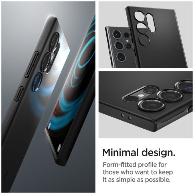 Spigen - Tok Thin Fit - Samsung Galaxy S24 Ultra, fekete