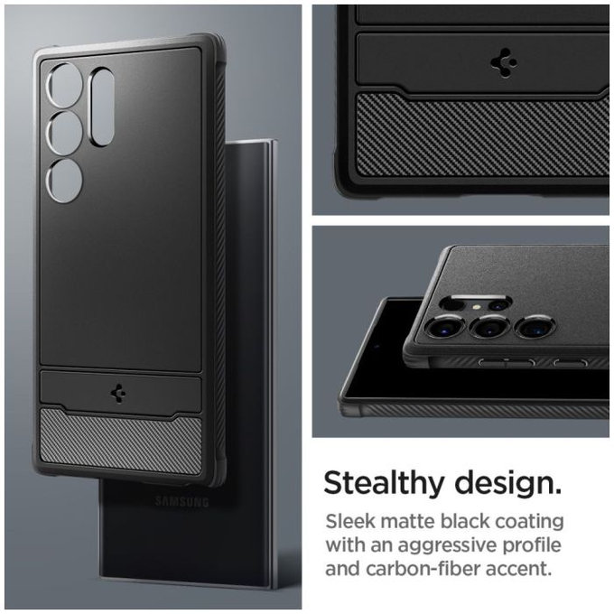 Spigen - Tok Rugged Armor - Samsung Galaxy S24 Ultra, Matte Black